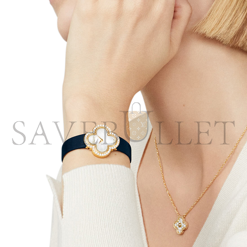 v*n cl*f vintage alhambra pendant18k yellow gold, Di*m*nd vcara45300